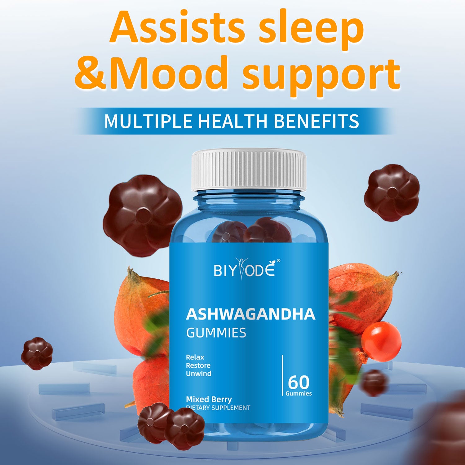 Biyode Effective Formula Relaxation Relief Ashwagandha Gummies